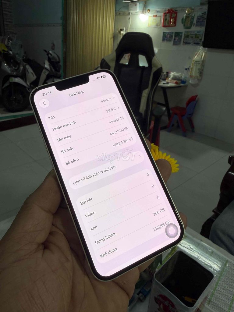 Apple iPhone 13 256GB Trắng Quốc tế Mỹ Đã sử dụng. Mua bán Điện thoại tại Thành phố Biên Hòa Đồng Nai được đăng bởi thanh hình 1