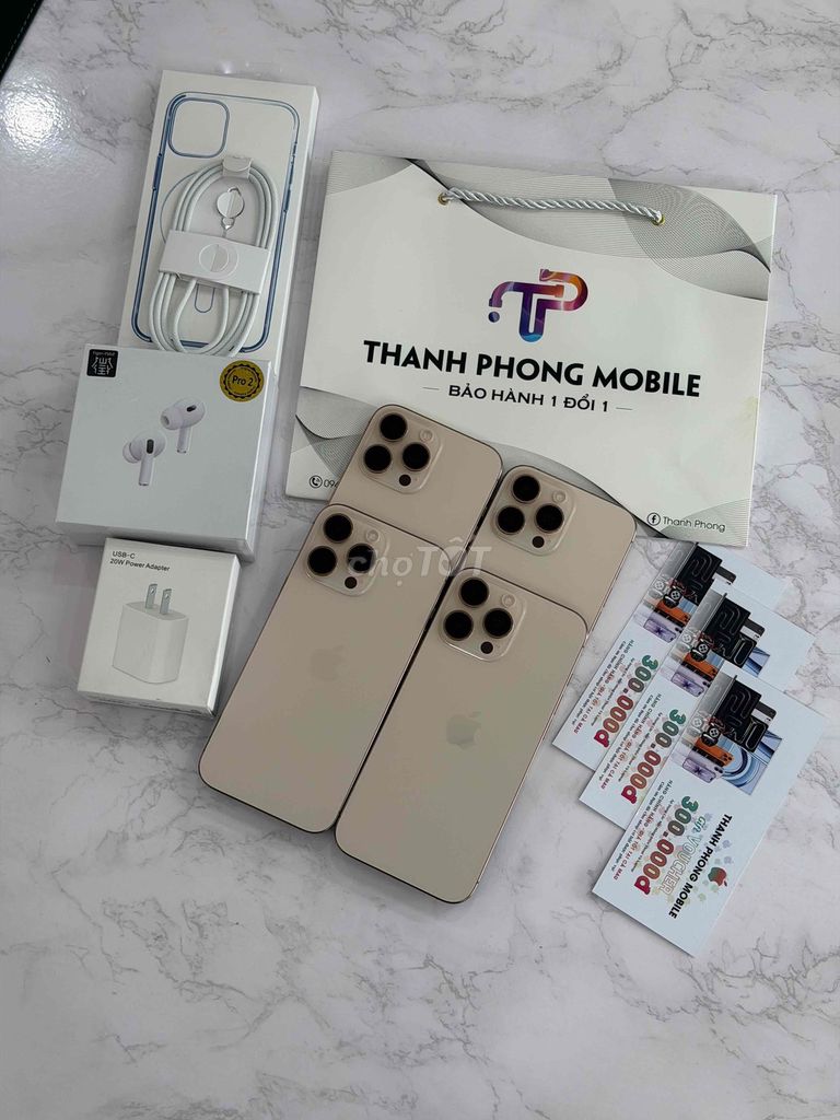 Apple iPhone 16 Pro Max 256GB Vàng. Mua bán Điện thoại tại Thành phố Cà Mau Cà Mau được đăng bởi Thanh phong  hình 1