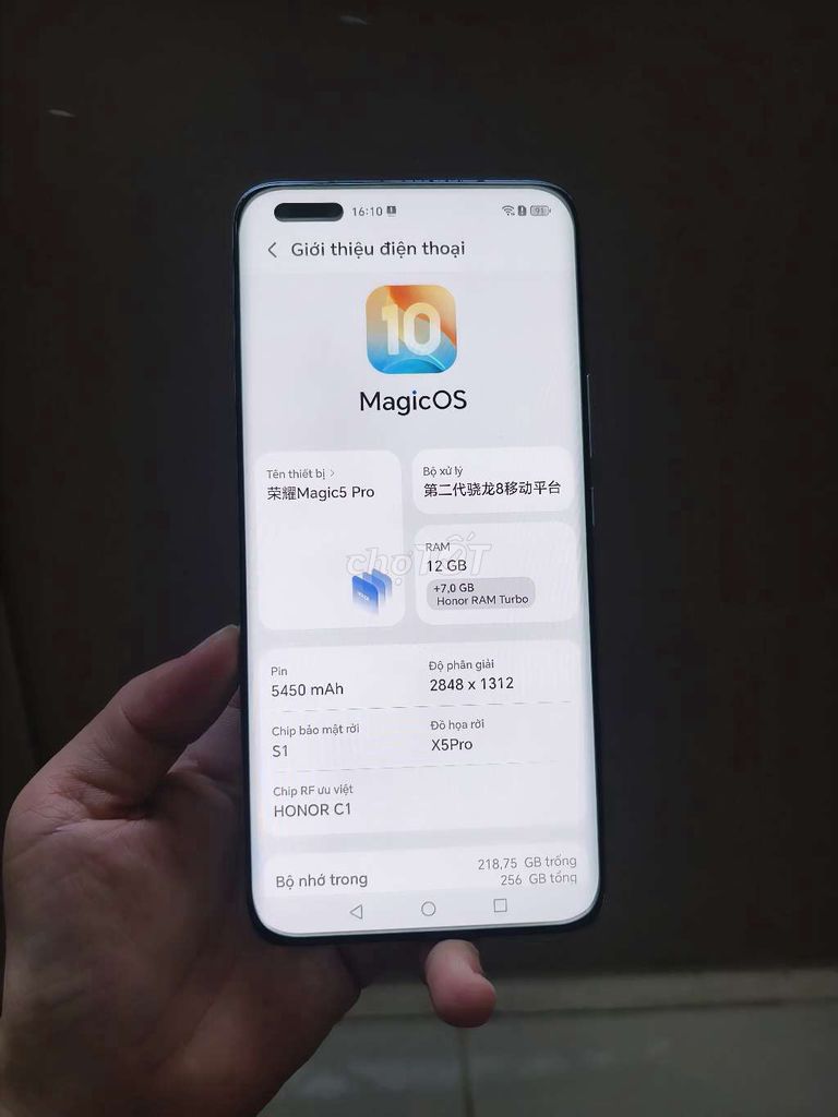 Honor Magic 5 Pro Xanh 12Gb 256GB. Mua bán Điện thoại tại Quận Gò Vấp Tp Hồ Chí Minh được đăng bởi thanh thuỷ hình 1