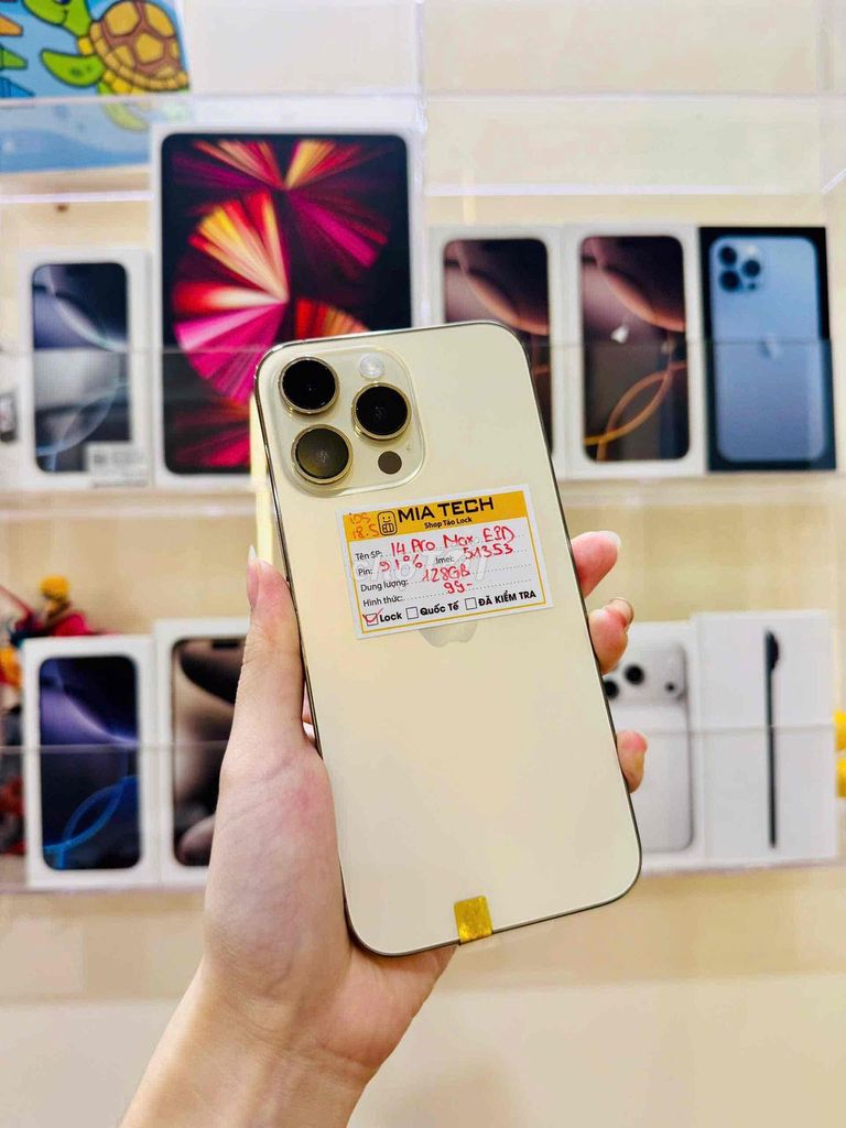 Apple iPhone 14 Pro Max 128GB Vàng Gold 99%. Mua bán Điện thoại tại Quận Ba Đình Hà Nội được đăng bởi Huy Trần hình 1