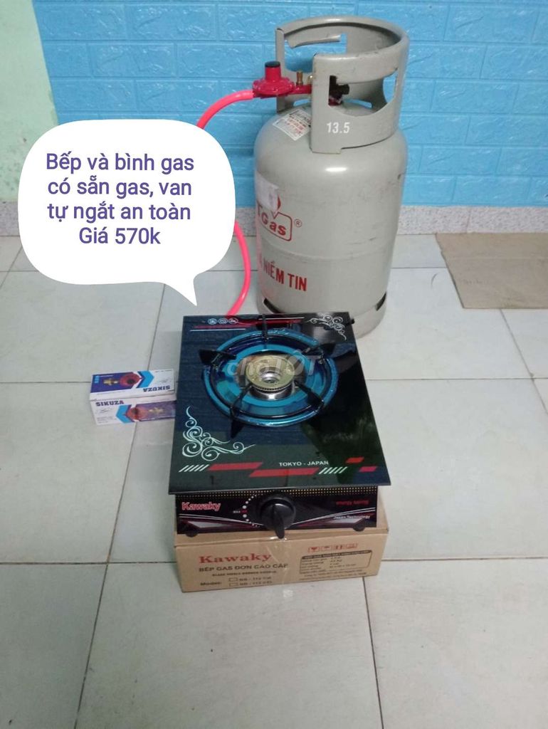 Bộ bếp mới 100%, bình có sẵn gas