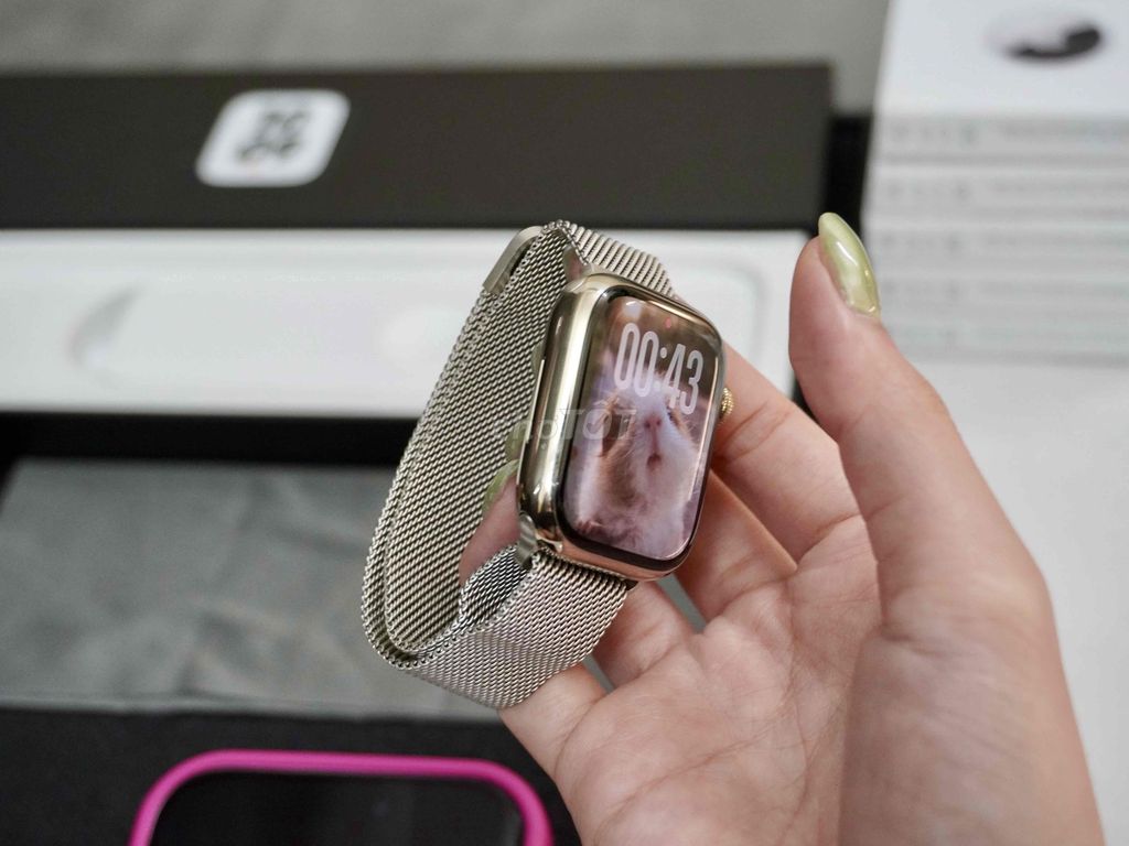 Apple Watch Series 7 41mm Thép Vàng. Mua bán Thiết bị đeo thông minh tại Quận Bình Tân Tp Hồ Chí Minh được đăng bởi KHÁNH HUNTER hình 1