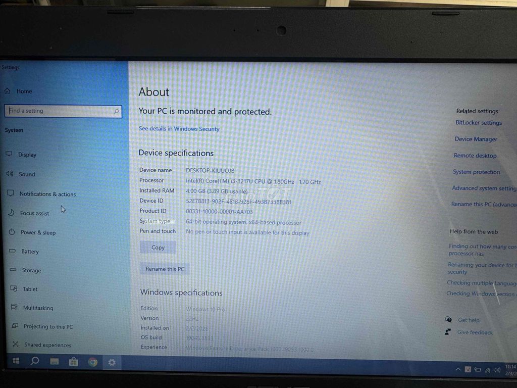 Asus F451C i3-3217U 14 inch 4GB/120GB. Mua bán Laptop tại Quận Thanh Xuân Hà Nội được đăng bởi Đặng Văn Minh hình 1