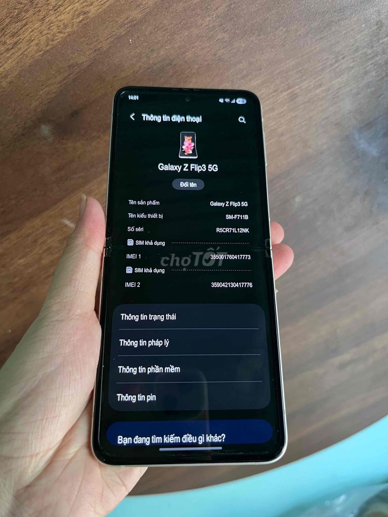 Samsung Z Flip 3 8GB/128GB. Mua bán Điện thoại tại Thành phố Biên Hòa Đồng Nai được đăng bởi Shop Táo Cũ hình 1