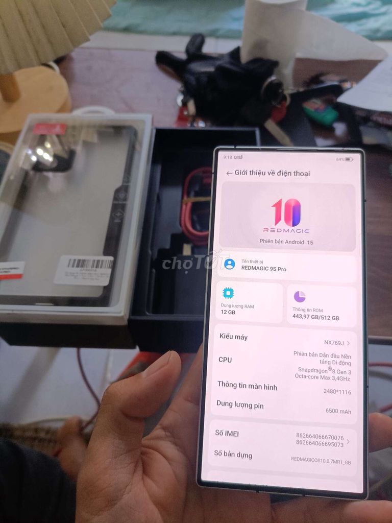 RedMagic 9S Pro 512GB Bạc. Mua bán Điện thoại tại Quận Gò Vấp Tp Hồ Chí Minh được đăng bởi Cupin Duc hình 1