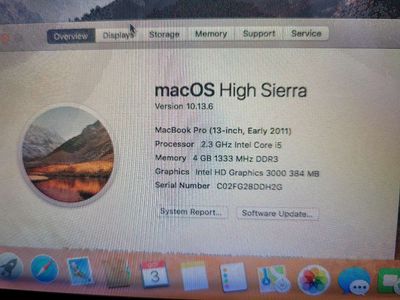 Macbook pro 2011 13 inch MC900 i5 2.3g 4g 500g