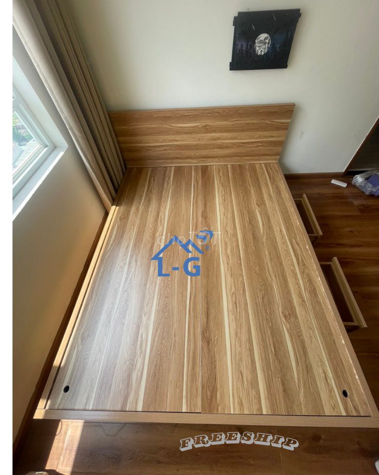 Giường ngủ  GIƯỜNG GỖ MDF GIƯỜNG GỖ MDF GIƯỜNG HCM. Mua bán Giường, chăn ga gối nệm tại Quận 5 Tp Hồ Chí Minh được đăng bởi GIƯỜNG SẮT SƠN LÂM hình 1