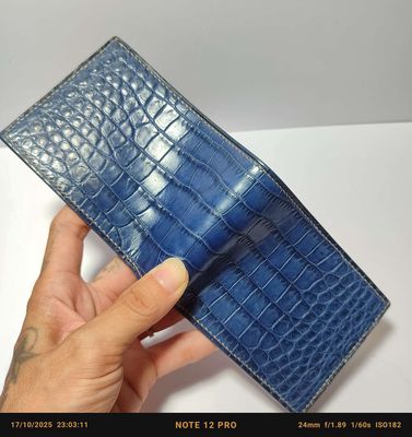 Ví ngang da bụng cá sấu 1 mặt. Mua bán Túi xách tại Quận Liên Chiểu Đà Nẵng được đăng bởi Bão Craft Leather