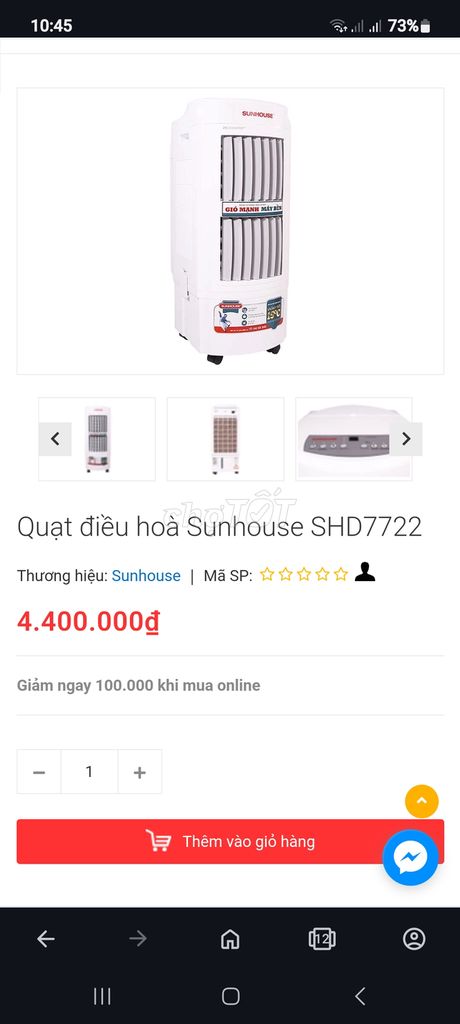 Quạt hơi nươc sumhouse 2 tầng cao cấp có ship