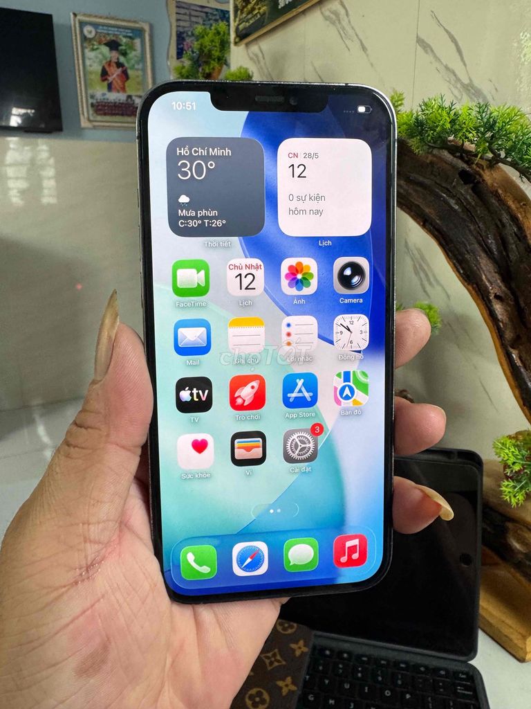 Apple iPhone 12 Pro Max 128GB Đen 100%. Mua bán Điện thoại tại Thành phố Thuận An Bình Dương được đăng bởi  Phan Trung hình 1
