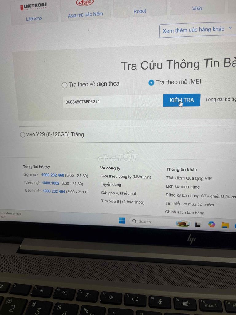 Vivo Y29 chính hãng tại TGDD LIKENEW. Mua bán Điện thoại tại Quận 12 Tp Hồ Chí Minh được đăng bởi Lee Minh hình 1