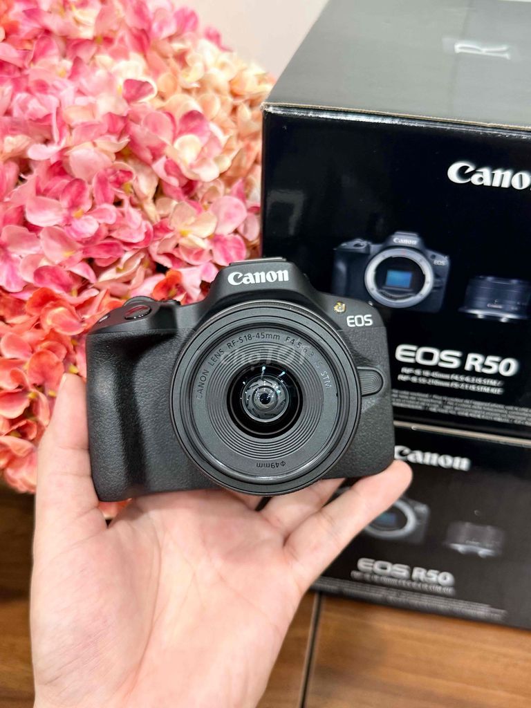Máy ảnh Canon EOS R50 Đen Như mới. Mua bán Máy ảnh, Máy quay tại Quận Hoàng Mai Hà Nội được đăng bởi Hraw camera hình 1