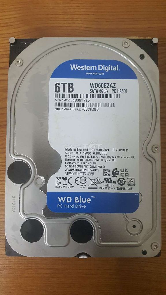 Ổ cứng HDD Western Digital Blue 6TB. Mua bán Linh kiện (RAM, Card...) tại Quận Bắc Từ Liêm Hà Nội được đăng bởi Tùng hình 1