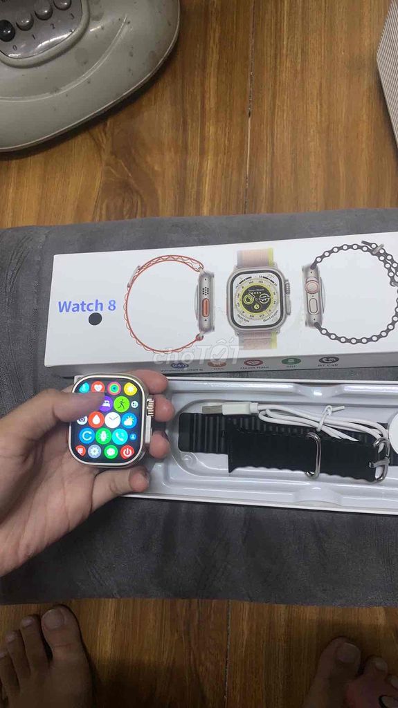 Đồng hồ thông minh Watch 8 Ultra Bạc. Mua bán Thiết bị đeo thông minh tại Quận 8 Tp Hồ Chí Minh được đăng bởi Nguyễn Thị Ngọc Yến hình 1