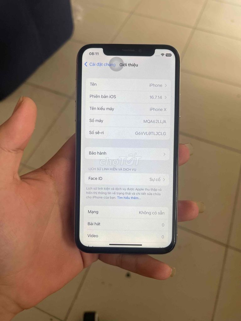 Apple iPhone X 64GB Bạc. Mua bán Điện thoại tại Thành phố Thủ Đức Tp Hồ Chí Minh được đăng bởi Nguyễn Minh Tuyến hình 1