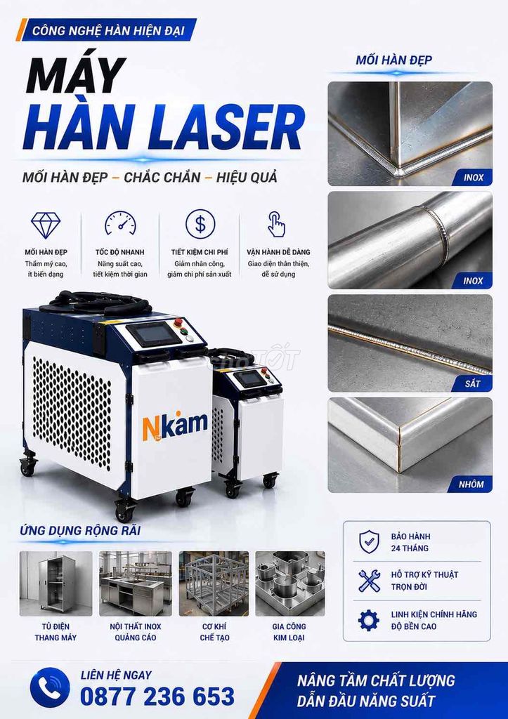 Máy hàn laser NKam Kim loại Công nghiệp. Mua bán Đồ chuyên dụng, Giống nuôi trồng tại Thành phố Thuận An Bình Dương được đăng bởi Nguyễn Tâm hình 1