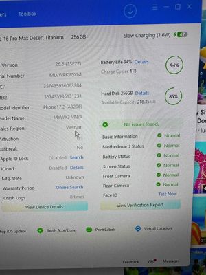 Apple iPhone 16 Pro Max 256GB Vàng Việt Nam 99%
