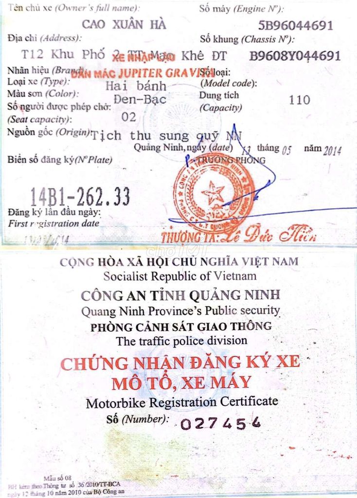 Yamaha Jupiter Gravita 2011 Đen-Bạc 570000 km. Mua bán Xe máy tại Quận Cầu Giấy Hà Nội được đăng bởi Nguyen Khac Tung CTV_CTHD hình 5