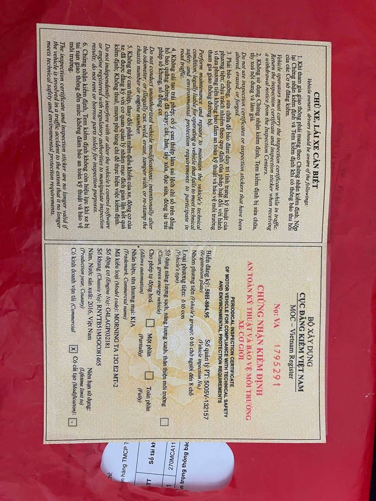 KIA MORNING 2016 Si MT Siêu Mới Gia Đình Sử Dụng. Mua bán Ô tô tại Quận Tân Bình Tp Hồ Chí Minh được đăng bởi chị hồng hình 13