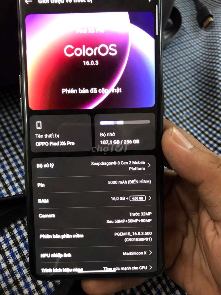 Oppo Find X6 Pro 256GB Đen. Mua bán Điện thoại tại Thành phố Thủ Đức Tp Hồ Chí Minh được đăng bởi Đức Võ hình 1