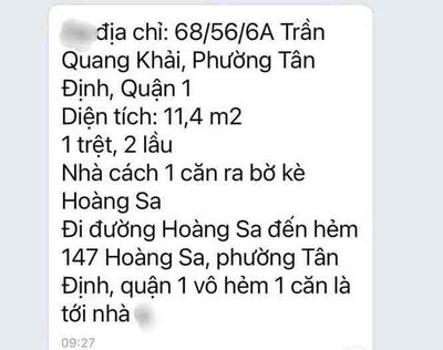 Nhà 2.7 tỷ, 68/56/6A Trần Quang Khải, Q1. Mua bán nhà ở tại Quận 1 Tp Hồ Chí Minh được đăng bởi Hong Chau