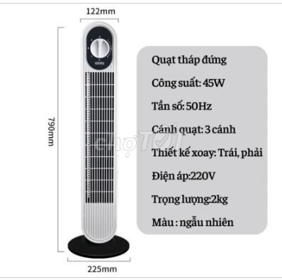 Quạt Tháp Điều Hòa Không Cánh 3 Chế Độ