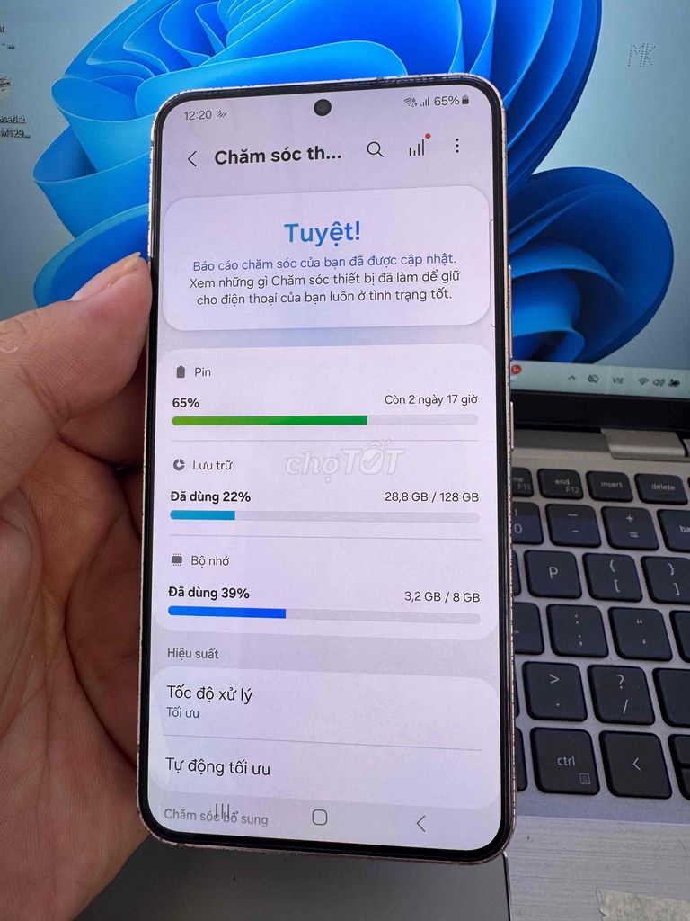 Samsung Galaxy S22 128GB 98% nguyên zin. Mua bán Điện thoại tại Quận 6 Tp Hồ Chí Minh được đăng bởi QUỐC THIÊN BÁN GÓP 0 ĐỒNG  hình 1