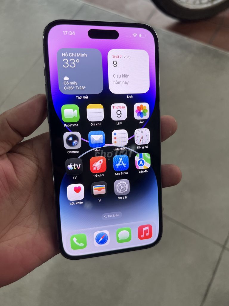 iPhone 14 Pro Max 128GB Tím đẹp 98 còn pin 92. Mua bán Điện thoại tại Quận Phú Nhuận Tp Hồ Chí Minh được đăng bởi Phúc  hình 1