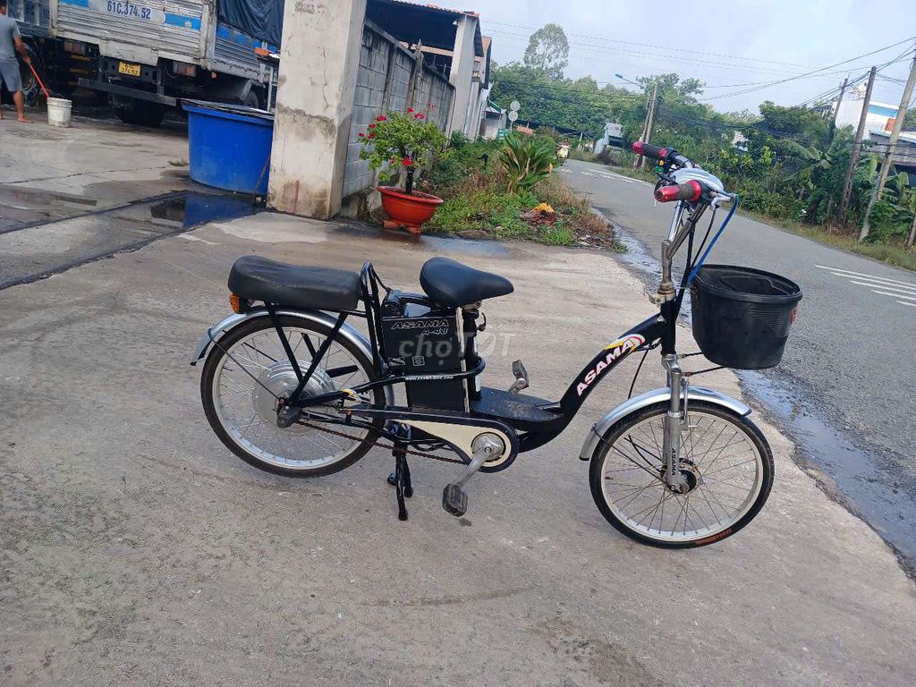 Xe đạp điện a sa ma giá rẻ. Mua bán Xe điện tại Thị xã Bến Cát Bình Dương được đăng bởi pham the cao hình 1