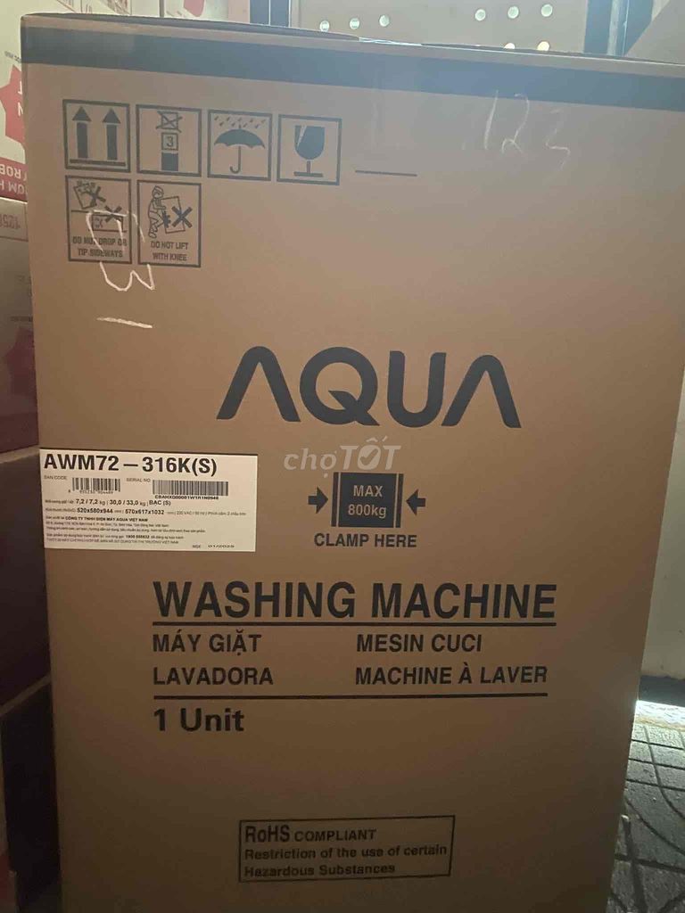 Máy giặt Aqua 7.2 kg AWM72-316K(S)