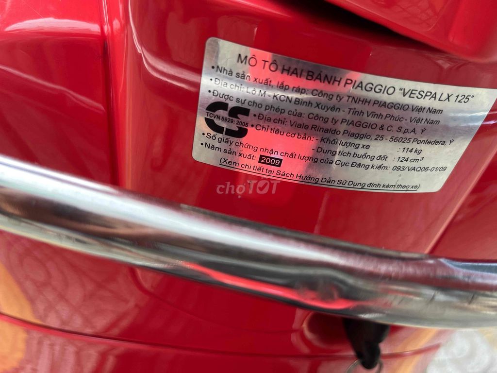 Vespa 2009 Bstp đầu nồi zin.Xe khá đẹp. Mua bán Xe máy tại Quận 8 Tp Hồ Chí Minh được đăng bởi Trần Nam hình 10