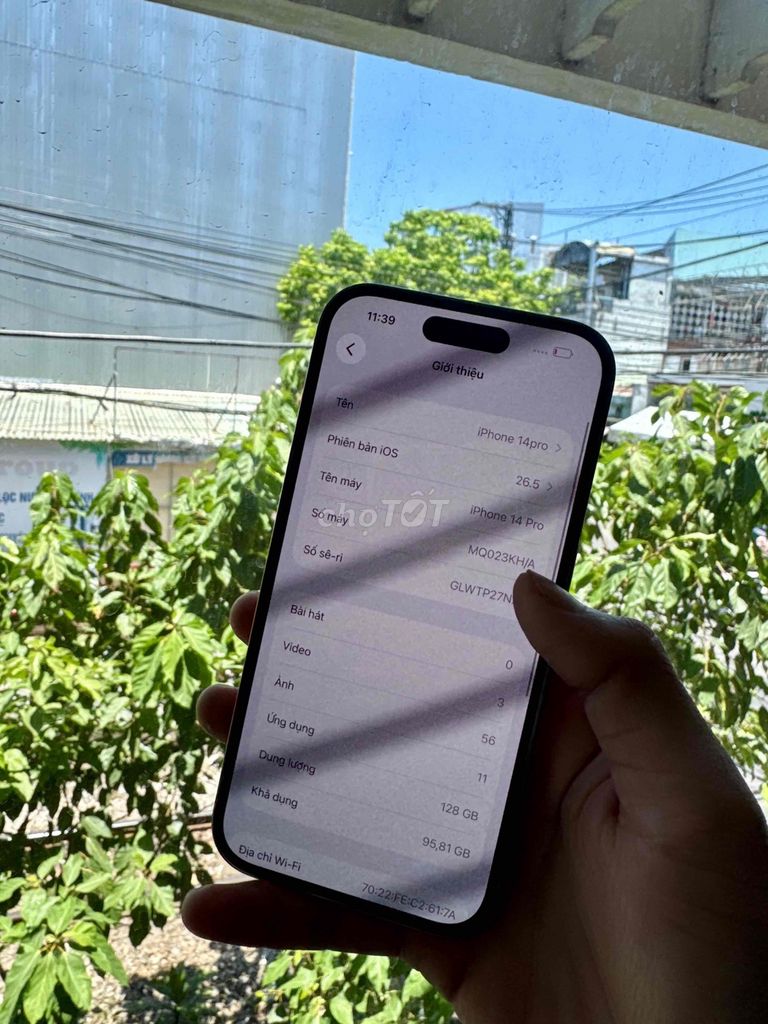 iPhone 14 Pro 128GB Trắng 83% bản có sim ẩn icl. Mua bán Điện thoại tại Quận Thanh Khê Đà Nẵng được đăng bởi MSC Store Di động Giá Tốt Đà Nẵng hình 1