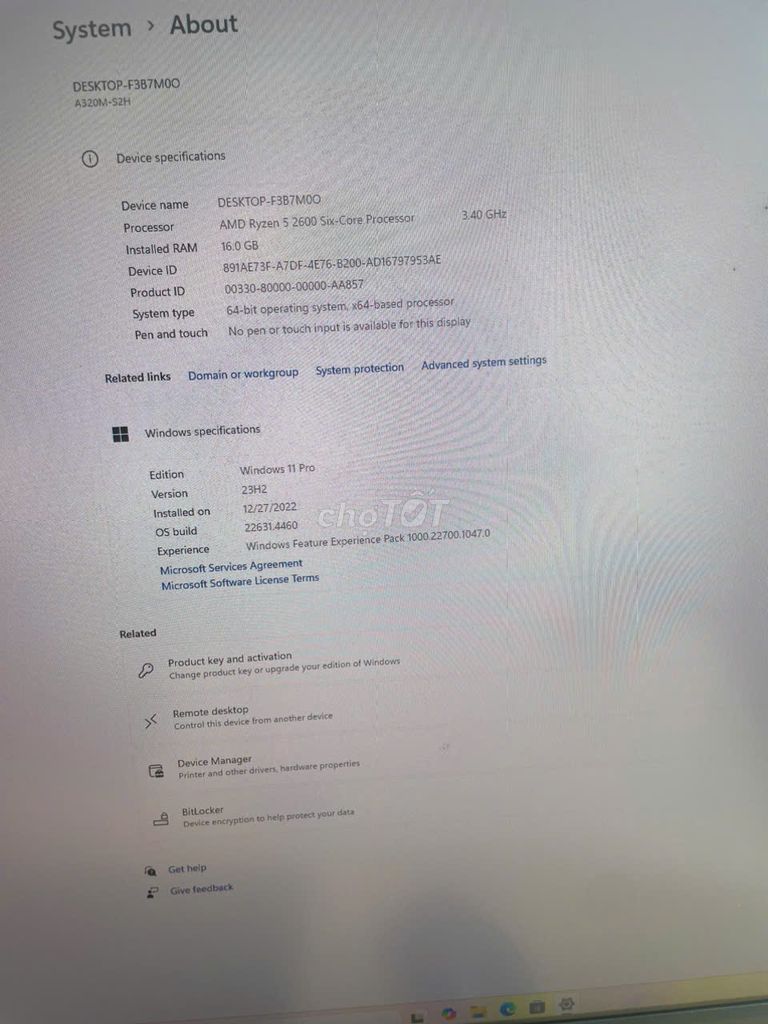 Case Ryzen 5 2600 16GB/240GB GTX 1050Ti. Mua bán Máy tính để bàn tại Quận Thanh Xuân Hà Nội được đăng bởi Nguyễn Xuân Phương hình 1