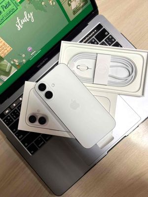 iPhone 16 128GB Trắng FULLBOX NEW APPLE 02/2026