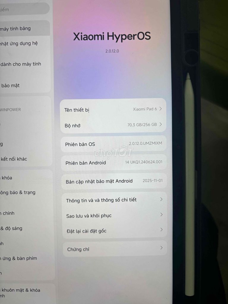 Mi Pad 6 + Bút. Mua bán Máy tính bảng tại Quận Nam Từ Liêm Hà Nội được đăng bởi Hiếu Nguyễn hình 1