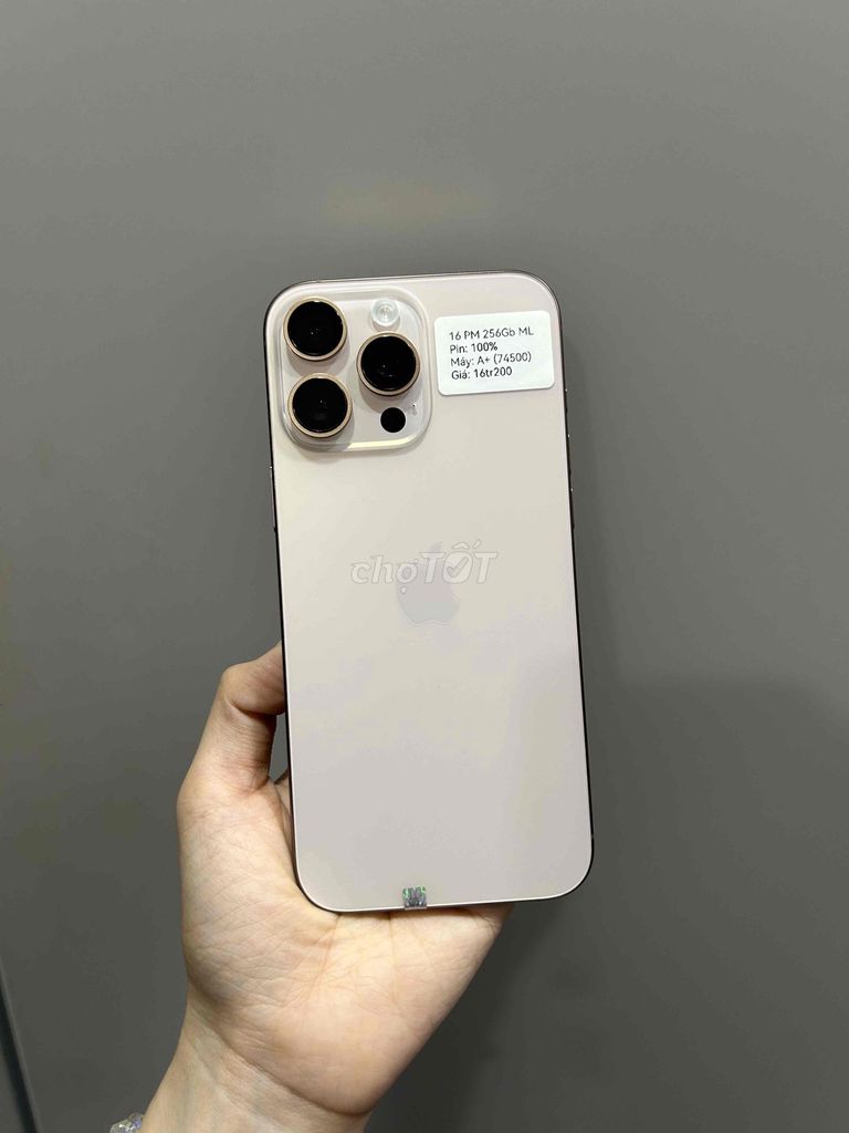 iPhone 16 Pro Max 256GB Sa Mạc Màn OLED Zin Full. Mua bán Điện thoại tại Huyện Hóc Môn Tp Hồ Chí Minh được đăng bởi SIRI STORE HCM hình 1