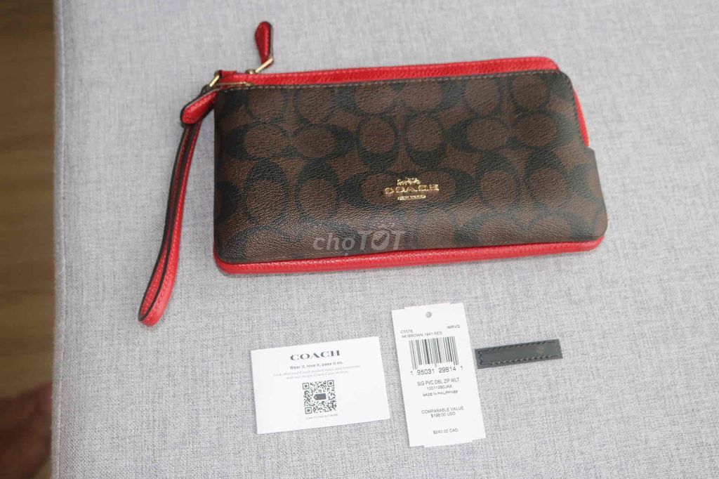 Chiếc ví Coach chuẩn Auth bill Mỹ