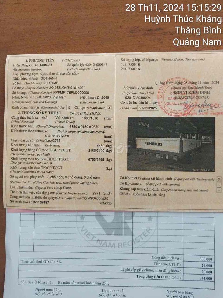 bán xe tải cẩu. Mua bán Xe tải, xe ben tại Quận Thanh Khê Đà Nẵng được đăng bởi Lê thị Thu Hiếu hình 3