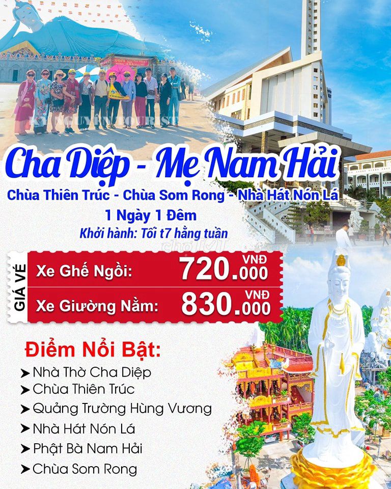Dịch vụ du lịch Cha Diệp - Mẹ Nam Hải. Du lịch tại Quận 6 Tp Hồ Chí Minh được đăng bởi Quý Đình hình 1