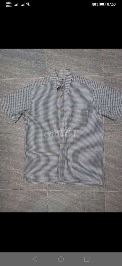Áo sơmi Pierre Cardin Chemise Vintage Xanh size L. Mua bán Quần áo tại Quận Gò Vấp Tp Hồ Chí Minh được đăng bởi Hàng 2handsgood hình 1