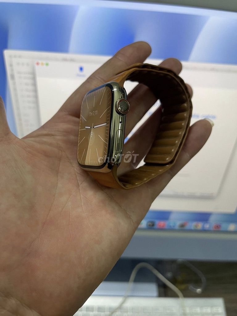 Apple Watch Series 9 45mm Thép vàng. Mua bán Thiết bị đeo thông minh tại Quận Kiến An Hải Phòng được đăng bởi Laptop và Ipad hải phòng hình 1