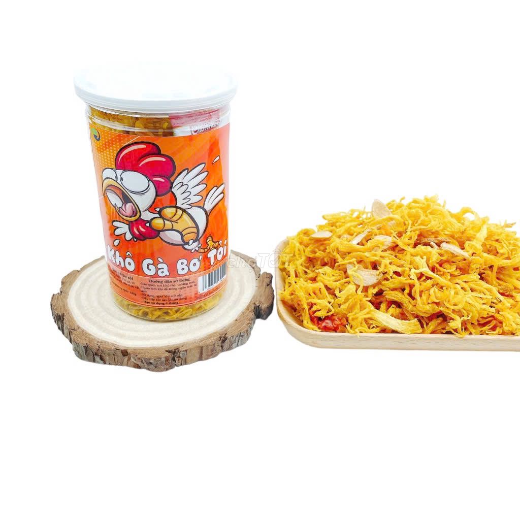 Khô Gà Bơ Tỏi Ngon Giòn 250g V-FOOD,  thơm ngon. Mua bán Đồ ăn, thực phẩm và các loại khác tại Huyện Hóc Môn Tp Hồ Chí Minh được đăng bởi ĂN VẶT VFOOD hình 5