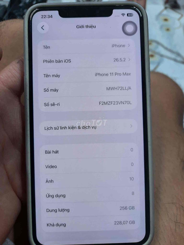 Apple iPhone 11 Pro Max 256GB. Mua bán Điện thoại tại Quận 12 Tp Hồ Chí Minh được đăng bởi Nguyễn Hoài hình 1