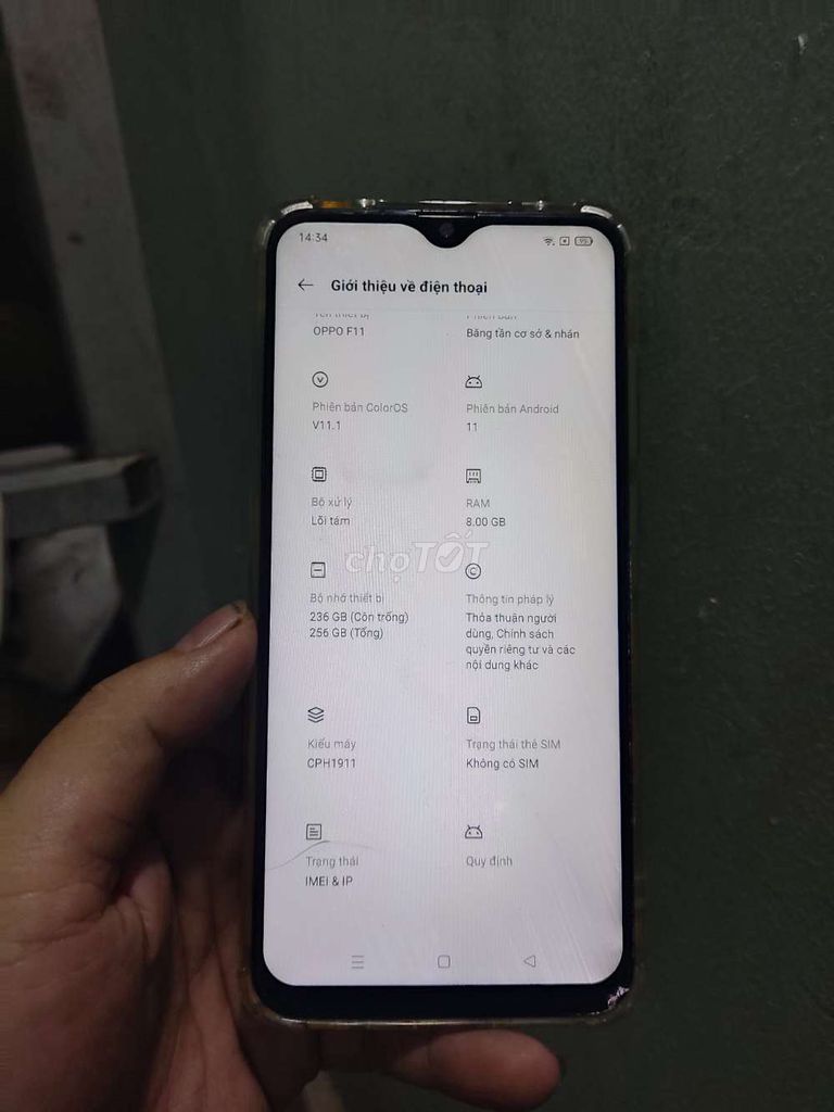 Oppo F11 256GB Đen. Mua bán Điện thoại tại Quận Tân Phú Tp Hồ Chí Minh được đăng bởi Phạm Văn  hình 1