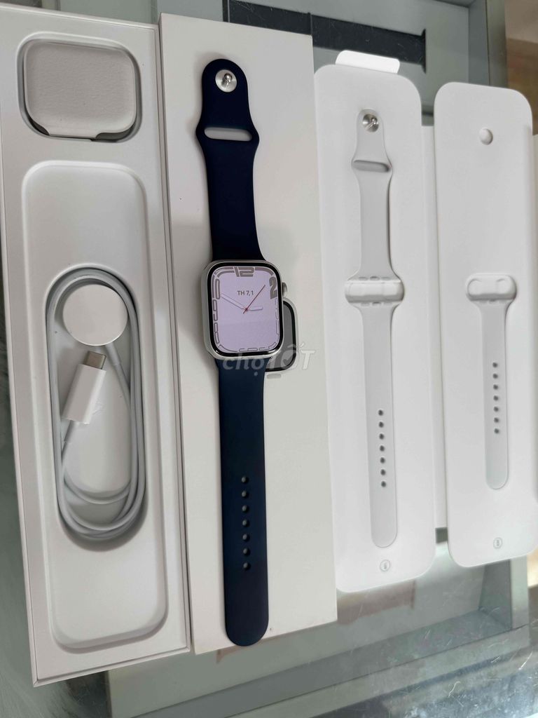 apple watch sr9:45 siver likenew pin 100% mã viet