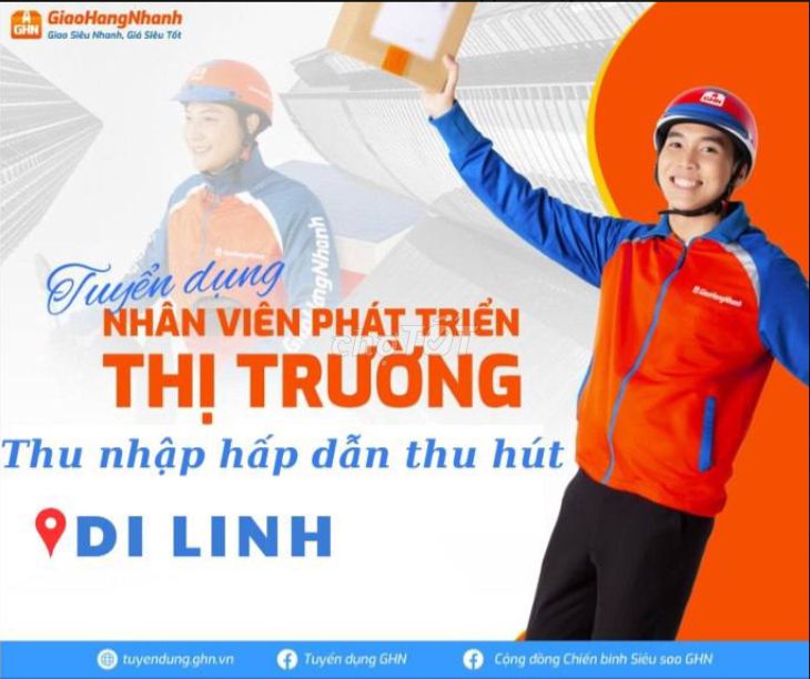 Nhân Viên Giao Hàng Di Linh -Đảm Bảo 400.000đ/ngày