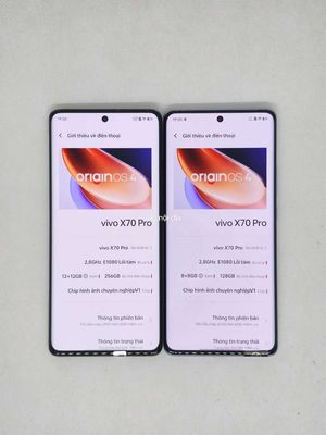 vivo x70pro 8/128 và 12/256 đẹp 99%