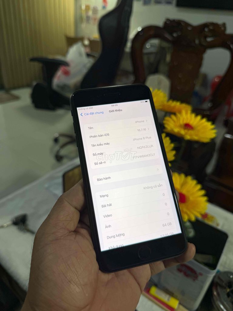 Apple iPhone 8 Plus 64GB Đen Quốc tế Mỹ 99%. Mua bán Điện thoại tại Thành phố Biên Hòa Đồng Nai được đăng bởi thanh hình 1
