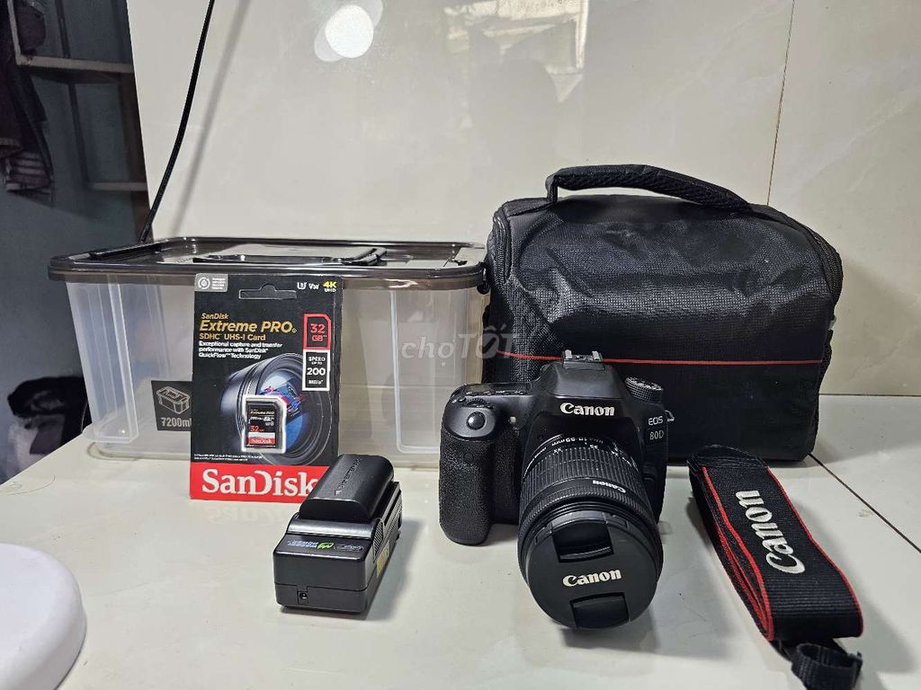 Máy ảnh Canon 80D + Lens 18 55 STM. Mua bán Máy ảnh, Máy quay tại Quận 8 Tp Hồ Chí Minh được đăng bởi MASTER CAMERA STORE hình 1