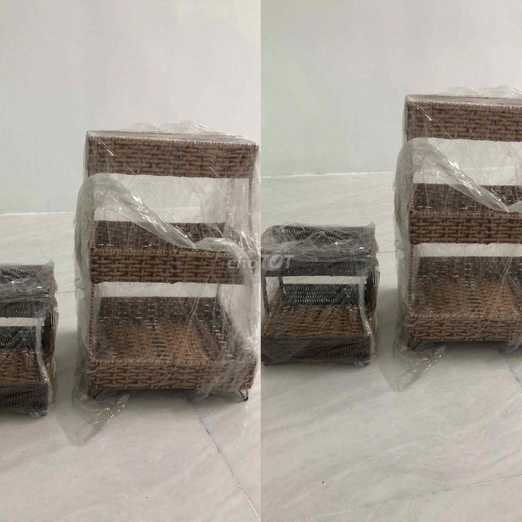 Kệ Giả Mây 2-3 Tầng Nâu. Mua bán Tủ, kệ gia đình tại Quận 3 Tp Hồ Chí Minh được đăng bởi Chị Châu hình 1